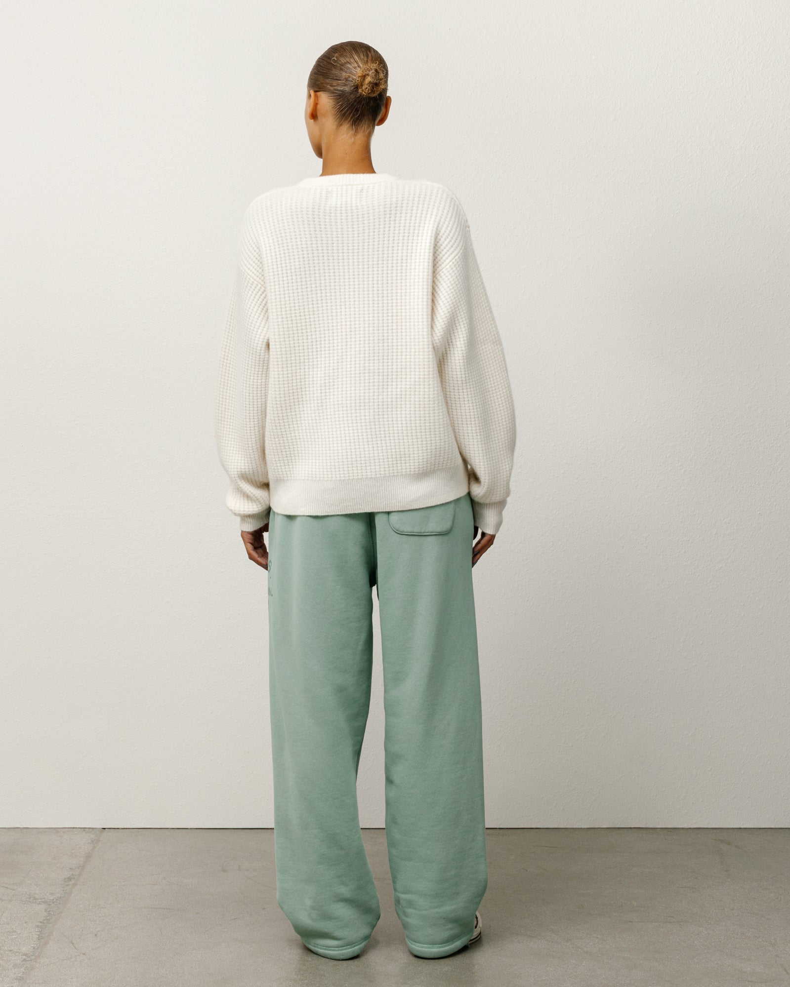 WAFFLE CASHMERE SWEATER